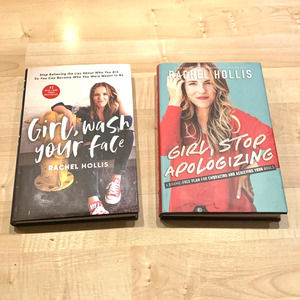 Rachel Hollis Book Bundle Hard Cover Girl Wash Your Face & Girl Stop Apologizing
